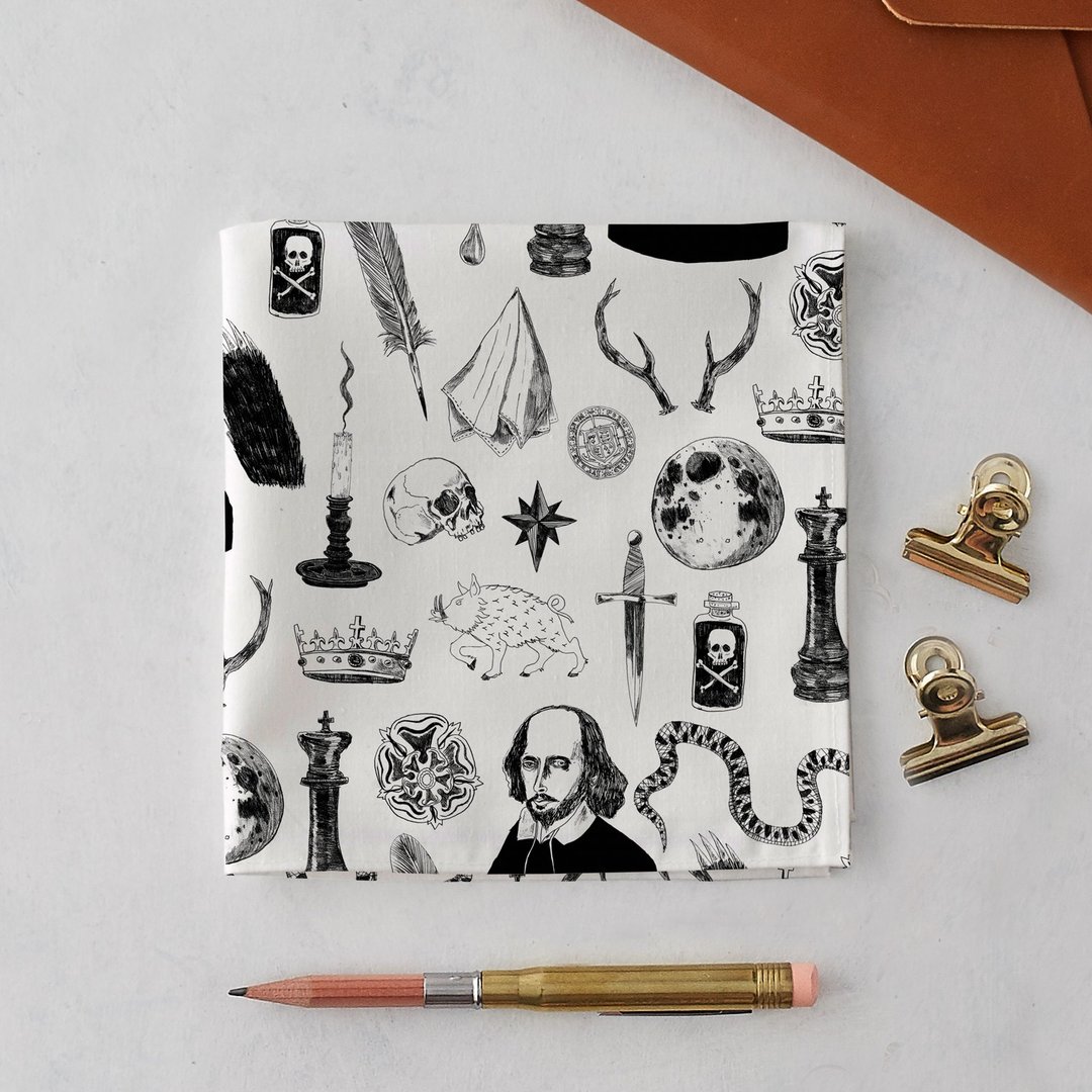 SHAKESPEARE SYMBOLS HANDKERCHIEF & POCKET SQUARE - 其他 - 棉 透明