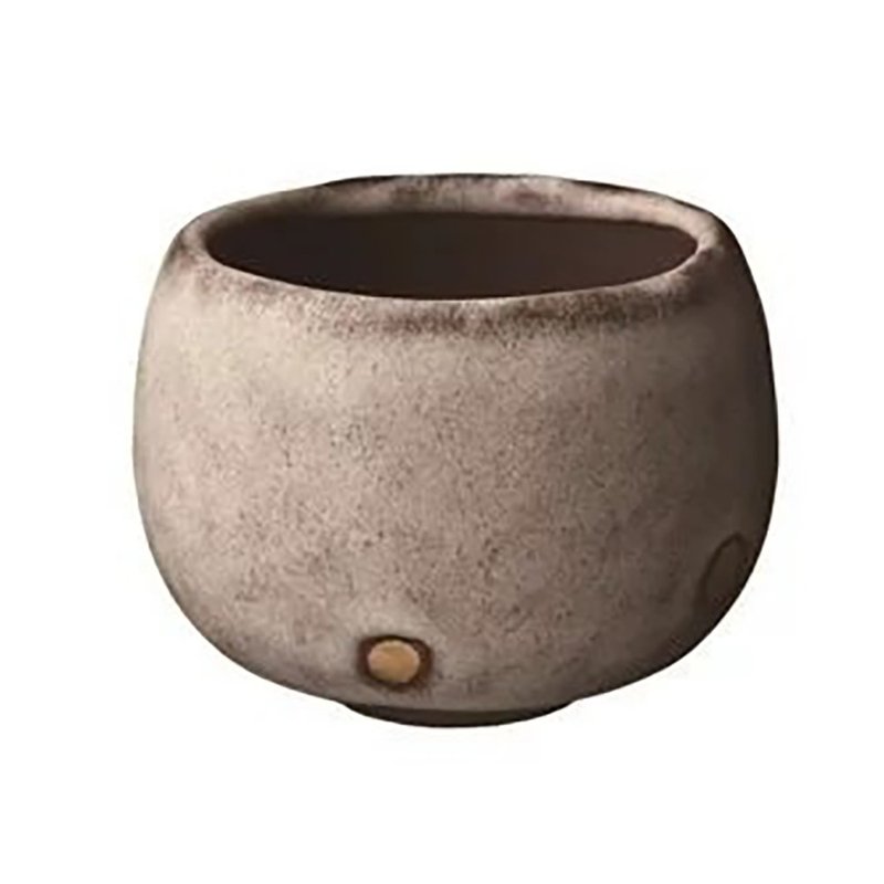 陶作坊│老岩泥霜染落金杯 - 茶具/茶杯 - 其他材质 咖啡色
