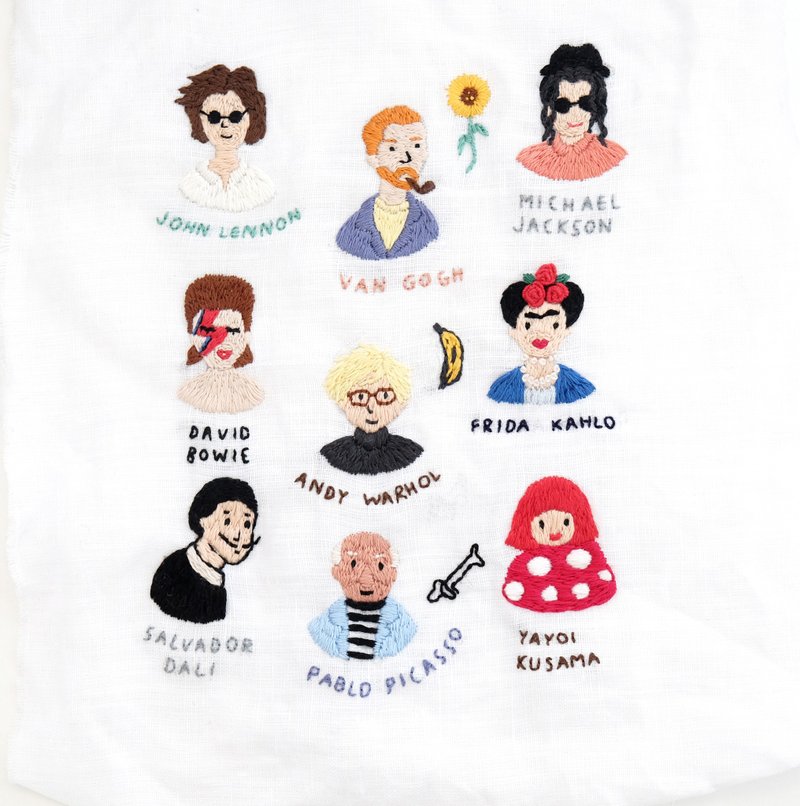 EMBROIDEY STICKER - ART LOVER - 贴纸 - 纸 白色