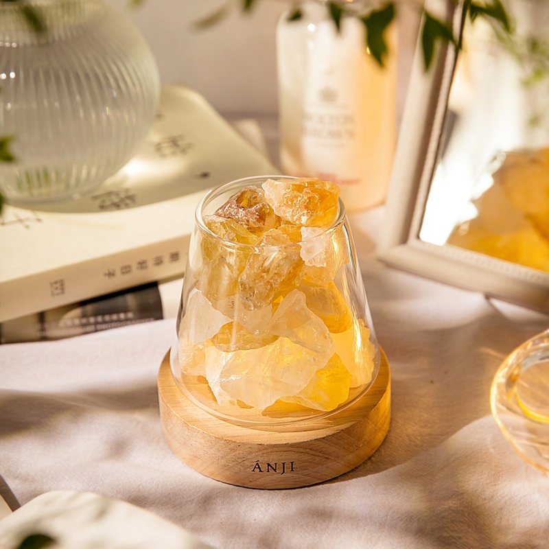 【岩灯+蜡烛 福袋】香氛水晶岩灯礼盒 + 水晶蜡烛 - 香薰/精油/线香 - 水晶 