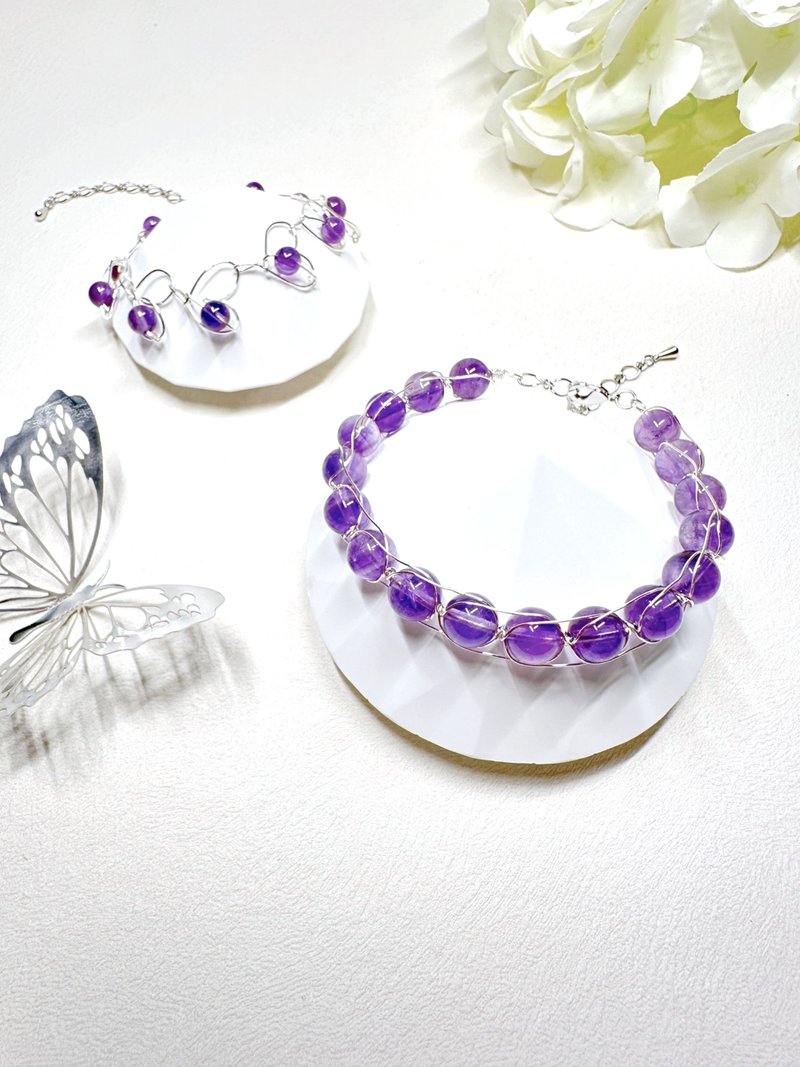 紫水晶 Amethyst 手链 - 手链/手环 - 水晶 