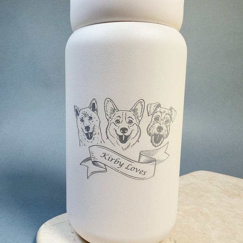 不锈钢保温马克杯 办公室保温杯 随行杯 人像宠物 来图定制 - 保温瓶/保温杯 - 不锈钢 