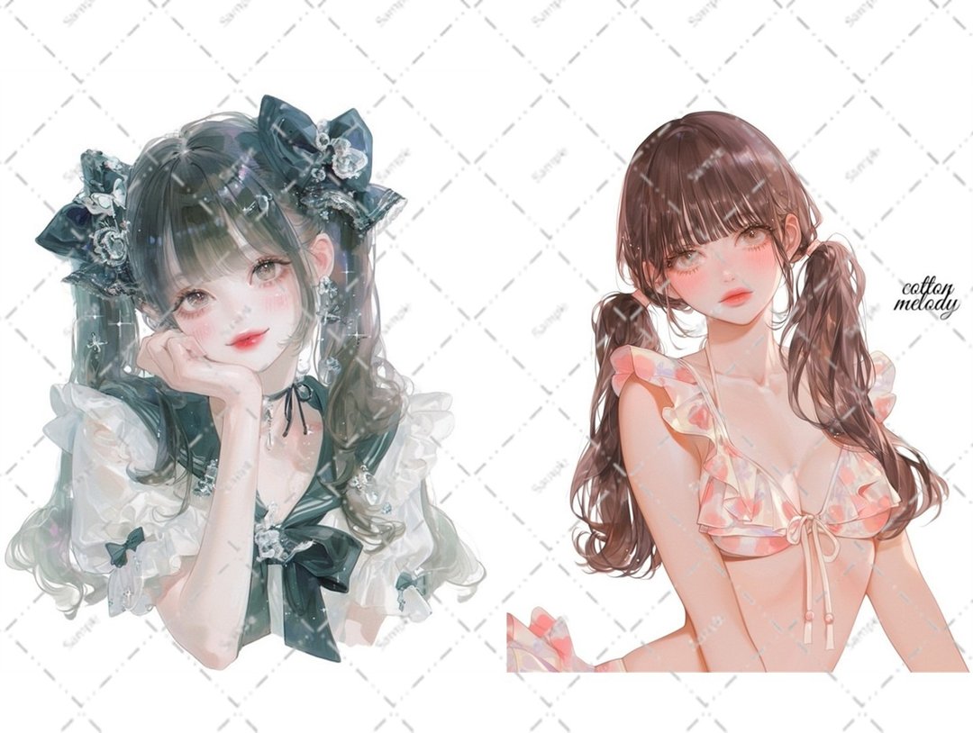 原创贴纸 no.6587 人物贴纸 原创贴纸 人物贴纸 女孩贴纸 原创人物贴纸 - 贴纸 - 纸 