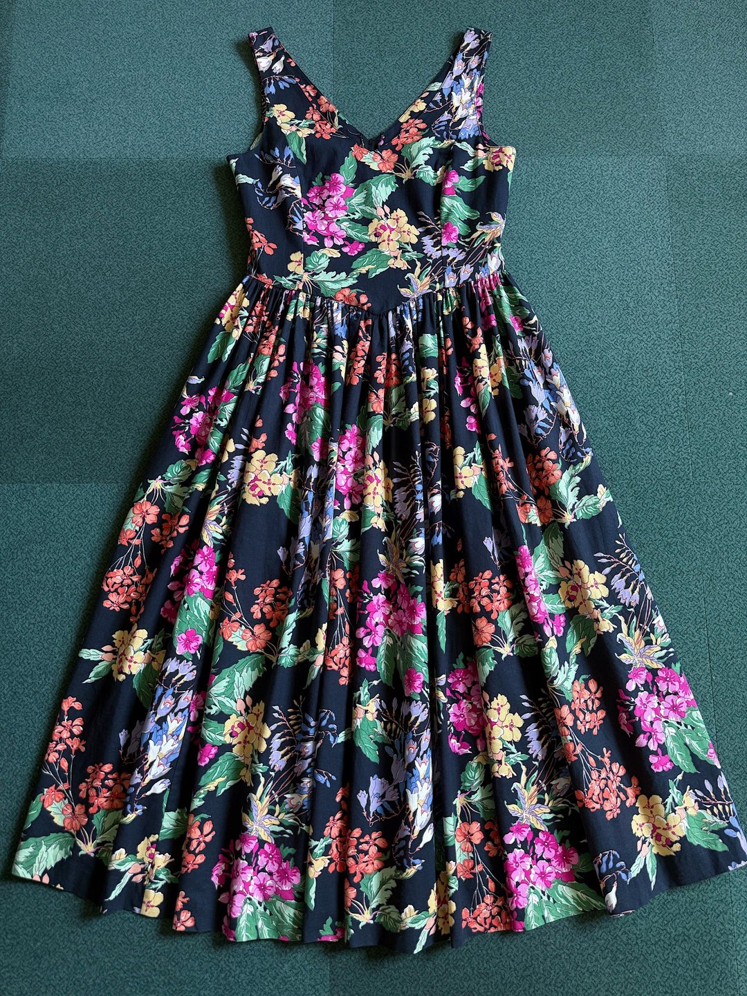 Laura Ashley 典型的劳拉 英式乡村复古和品牌设计80s vintage - 洋装/连衣裙 - 棉 