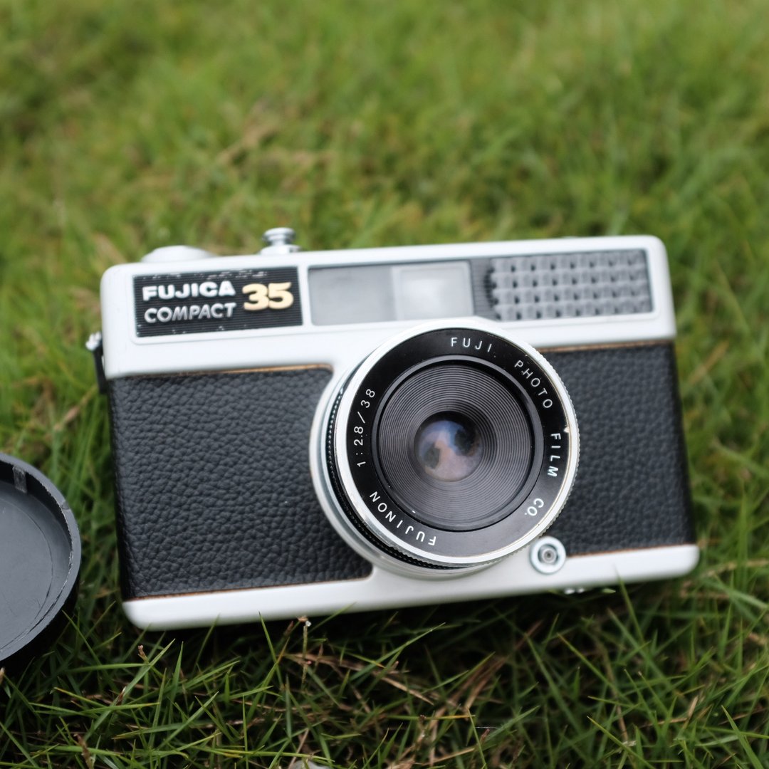 古董相机-富士Fujica Compact 35 随身底片相机 - 其他 - 其他金属 银色