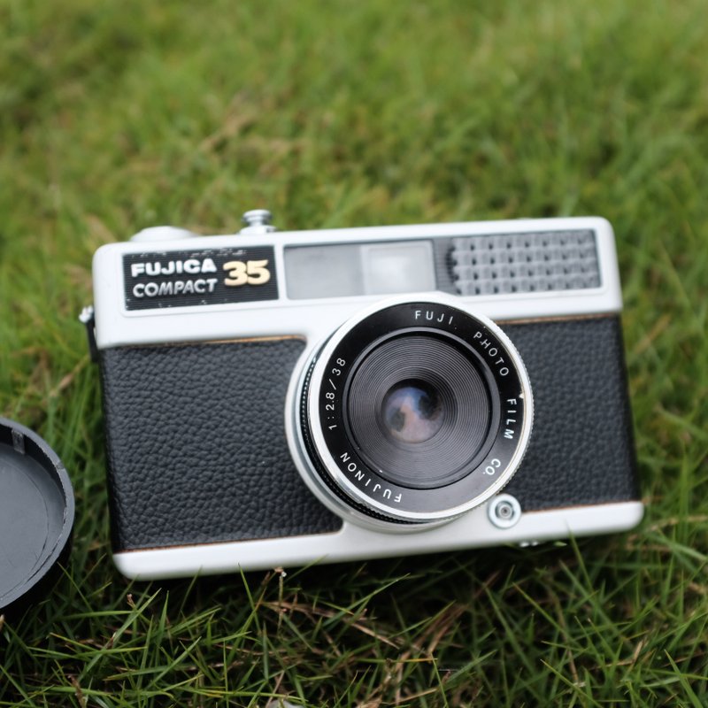 古董相机-富士Fujica Compact 35 随身底片相机 - 其他 - 其他金属 银色