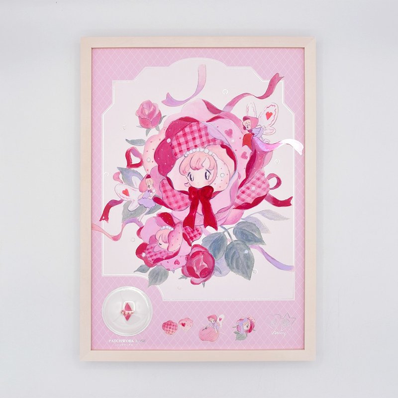 梦幻植物系列海报拼布玫瑰（Ami） - 海报/装饰画/版画 - 纸 