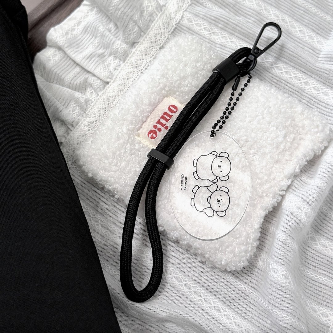 【Pinkoi x miffy】Boris&Barbara手机挂绳X透明黑线吊牌款 - 手机配件 - 塑料 