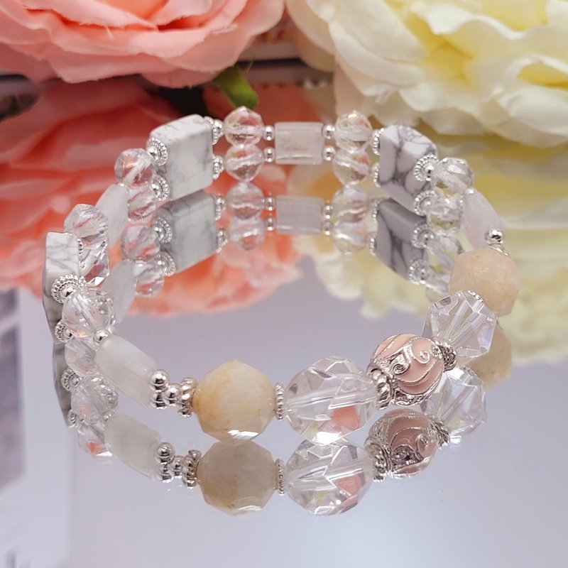 AgIo。五行/金属性/猴鸡。手排设计款手链 - 手链/手环 - 水晶 