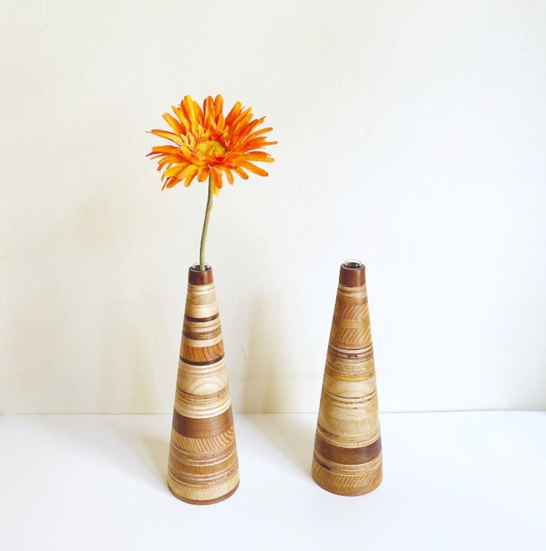 Layer vase 积层材单枝花瓶 - 植栽/盆栽 - 木头 