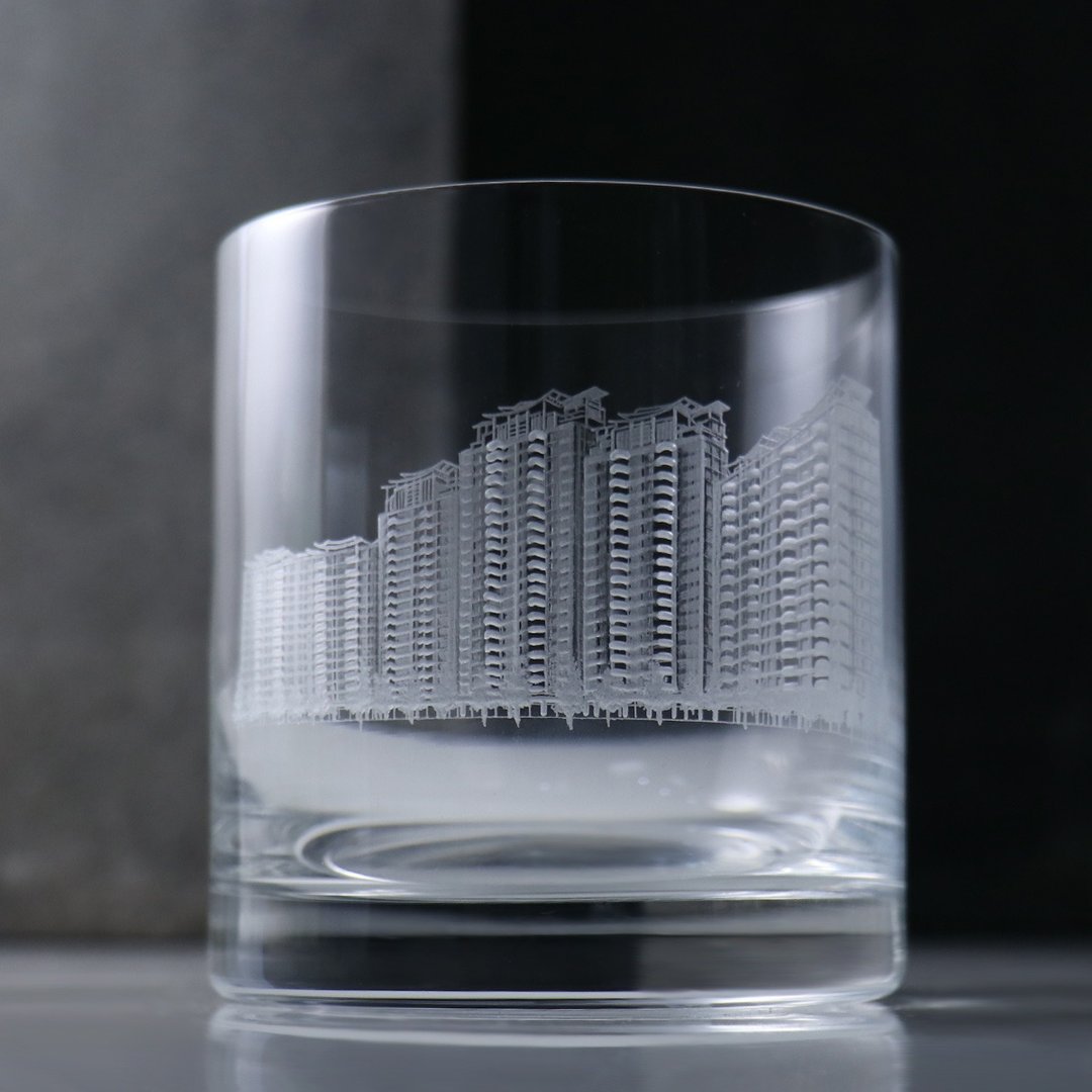 410cc【建案设计定制】薄壁Barline水晶威士忌杯 - 酒杯/酒器 - 玻璃 灰色