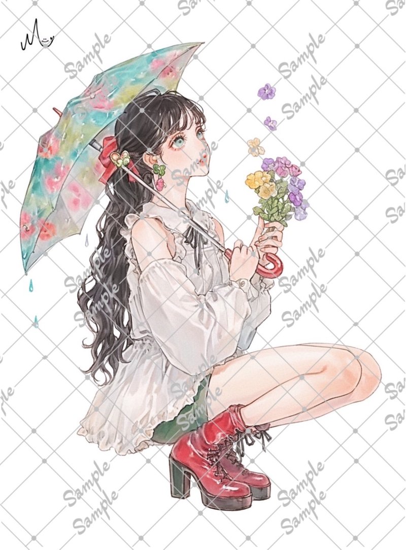 原创人物贴纸 12月新款 - 贴纸 - 纸 