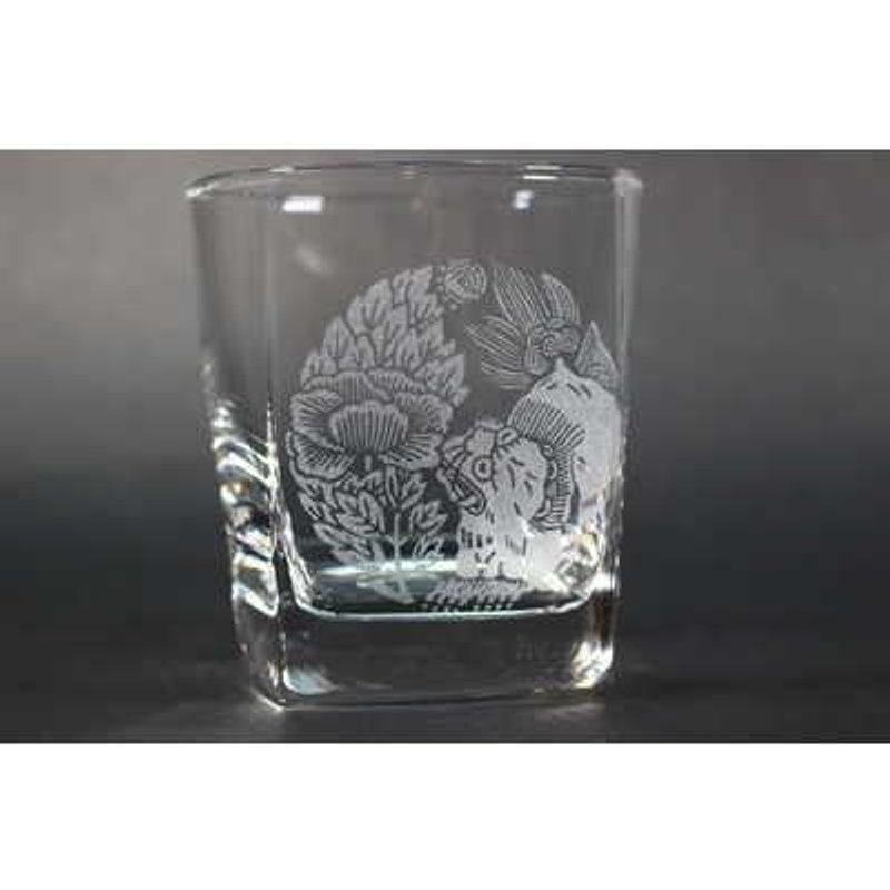 Tang lion peony · arm rock glass - 玻璃杯 - 玻璃 