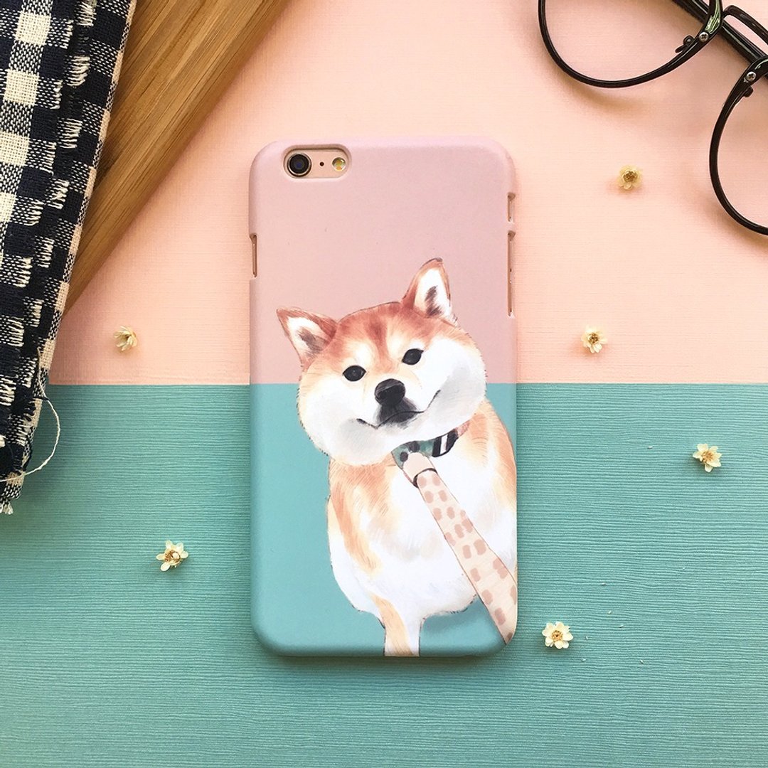 不想回家小柴-硬壳 (iPhone.Samsung三星, HTC, Sony.华硕手机壳) - 手机壳/手机套 - 塑料 粉红色