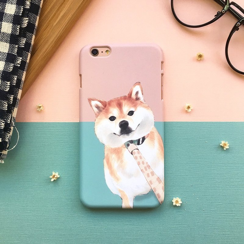 不想回家小柴-硬壳 (iPhone.Samsung三星, HTC, Sony.华硕手机壳) - 手机壳/手机套 - 塑料 粉红色