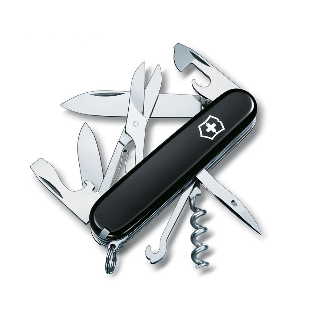 VICTORINOX 瑞士维氏 瑞士刀 Climber 14用 91mm 黑 1.3703.3 - 露营用品 - 不锈钢 黑色