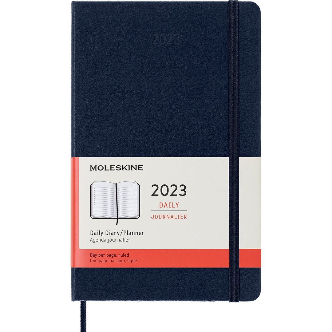 _勿上架_MOLESKINE 2023 日记手帐 12M 硬壳 L 型 蓝 烫金服务 - 笔记本/手帐 - 纸 蓝色