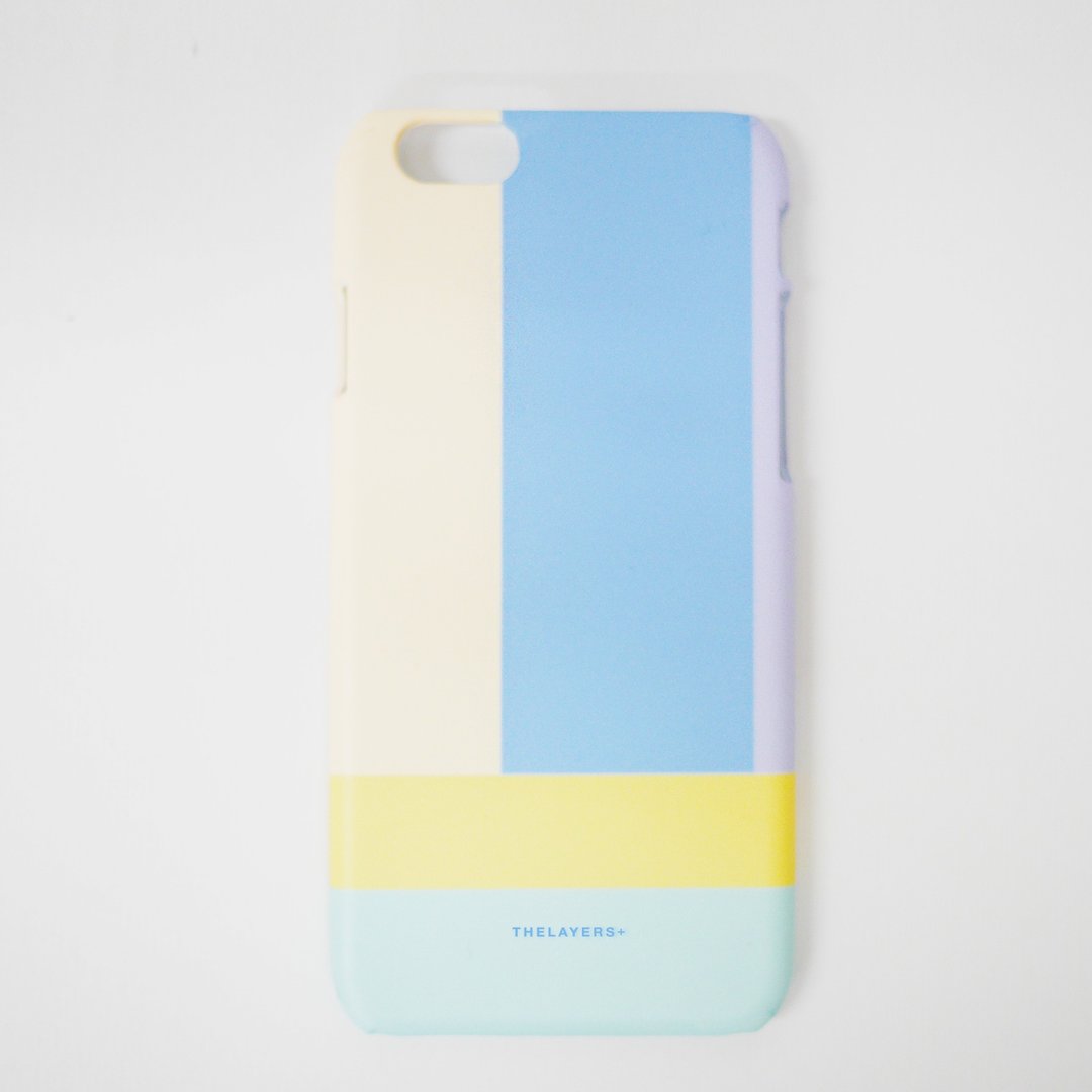 Graphic Print 简约黄色拼浅蓝 COOL Phone case可刻字原创手机壳 - 手机壳/手机套 - 塑料 黄色