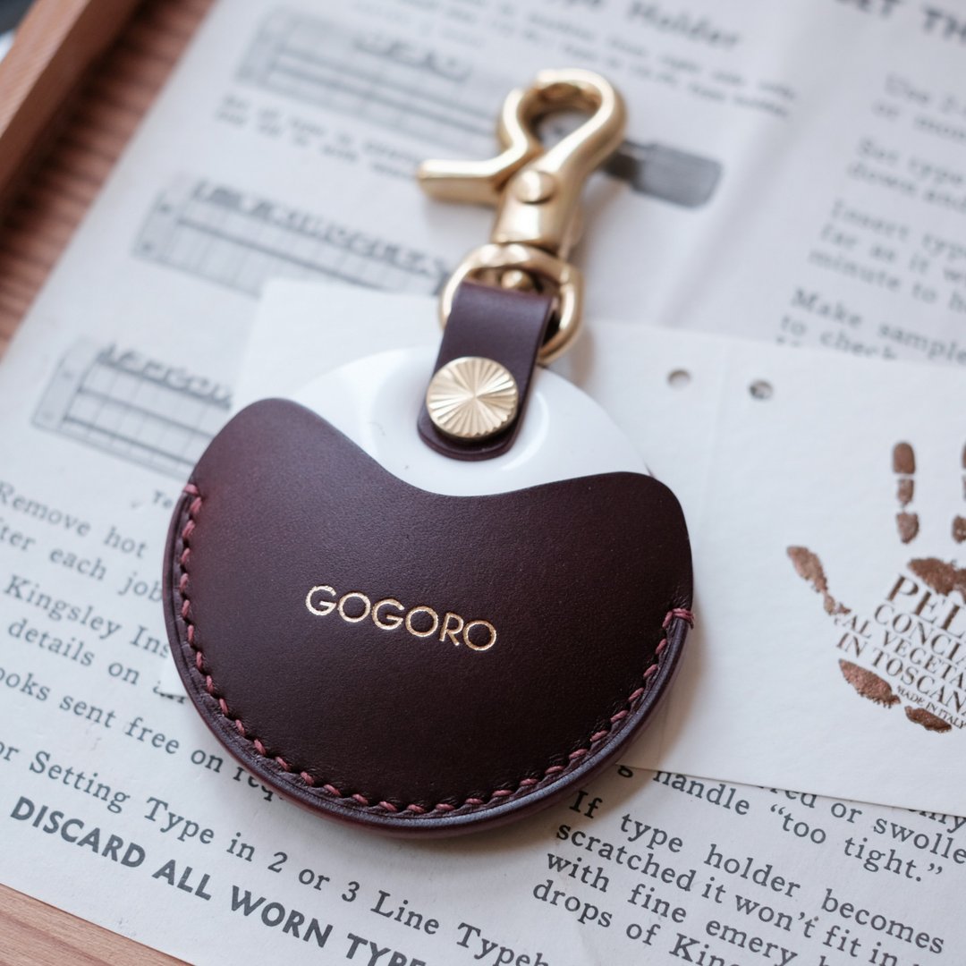 gogoro/gogoro2 钥匙专用皮套 Key holder / buttero 酒红 - 钥匙链/钥匙包 - 真皮 