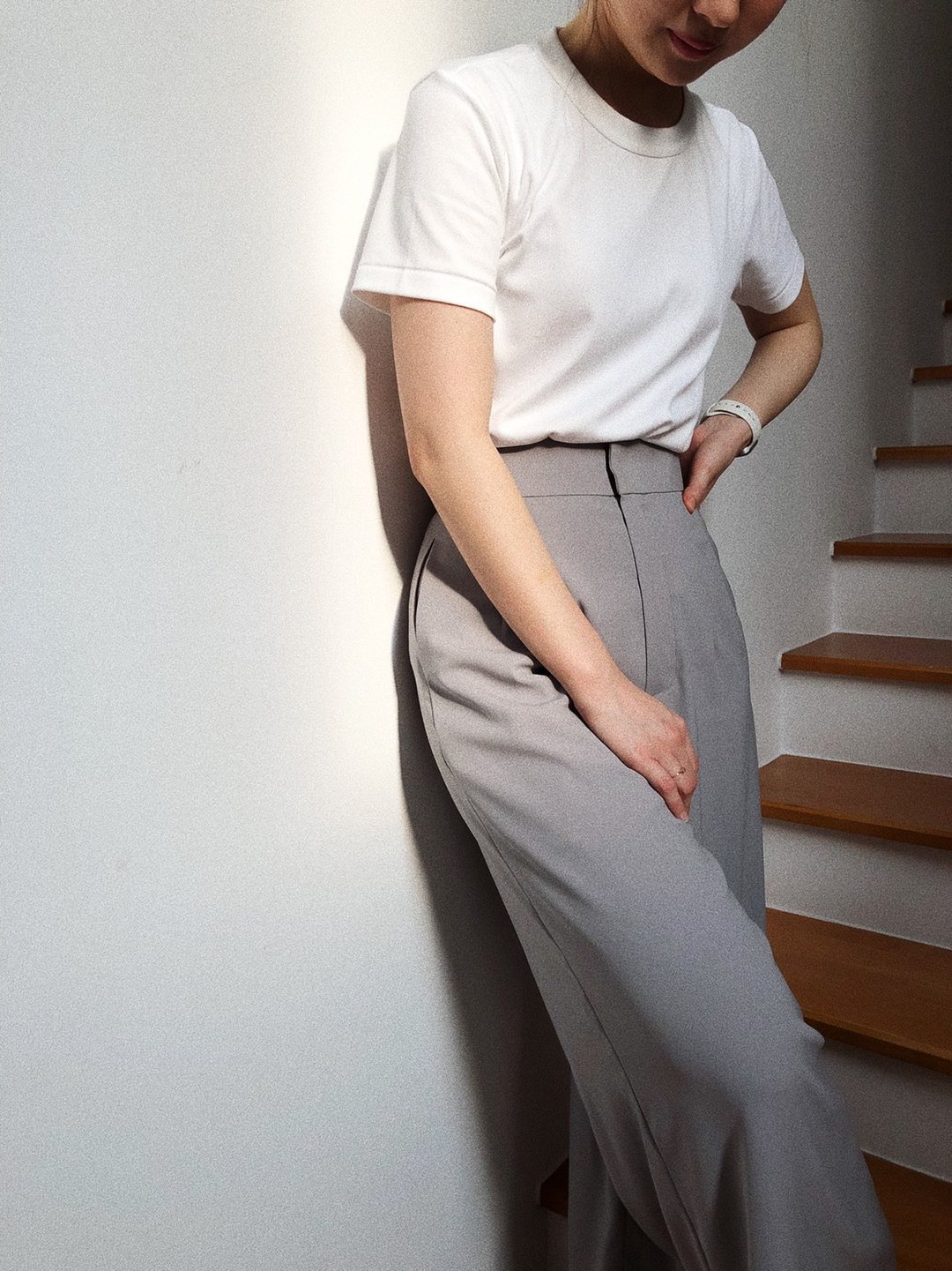 Vintage pants - Crepe fabric / I'm from 1940s. - 男士长裤 - 其他材质 灰色