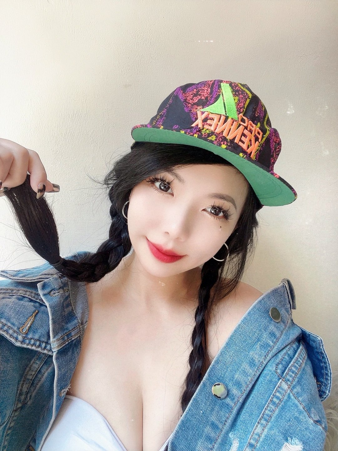 萤光紫动感渲染 古蕫五片棒球帽 peaked cap / baseball cap - 帽子 - 其他材质 紫色
