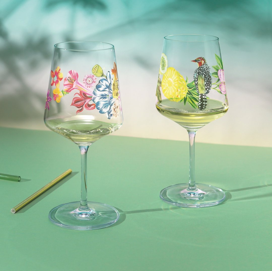 【快速出货】SOMMERTAU 夏露系列高脚水晶杯-夏日丛鸟 - 酒杯/酒器 - 玻璃 绿色