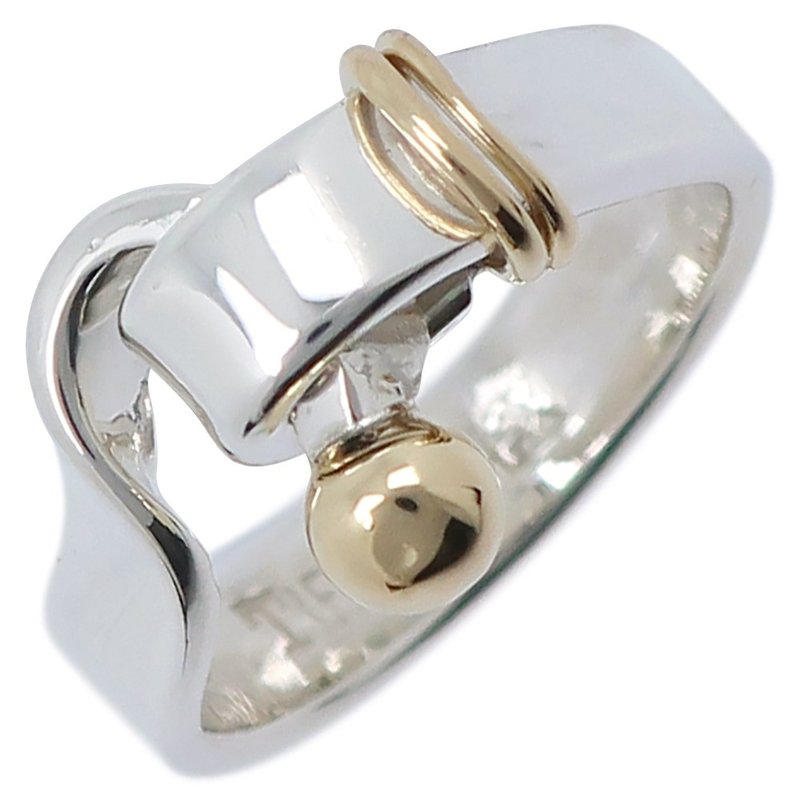 【日本直送】蒂芙尼 TIFFANY&Co. Hook & Eye 7.5号 戒指 戒指 银925×K18YG 约4.3g женские【中古】 - 戒指 - 银 银色