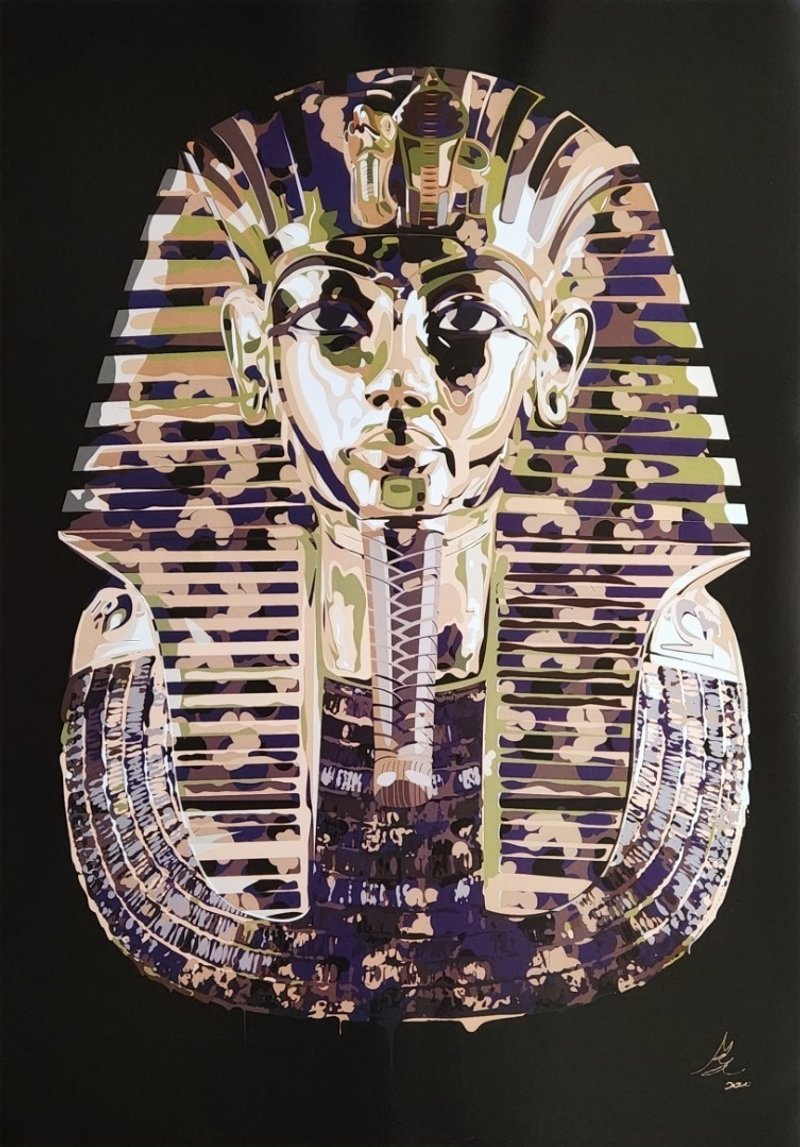 3色迷彩老王大型海报-NOELC画作复制品-极限量珍藏版 - 海报/装饰画/版画 - 纸 蓝色