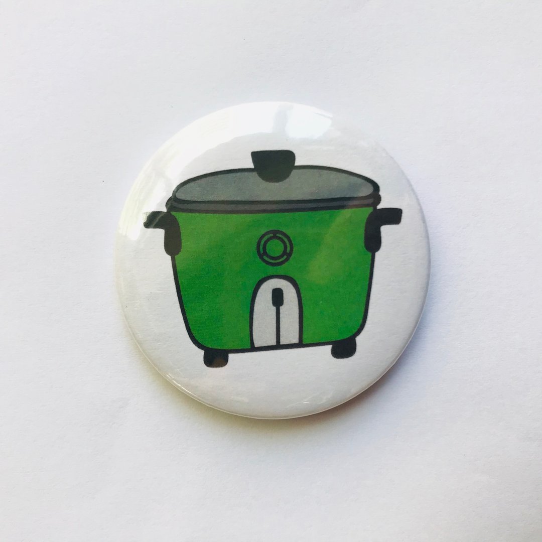 台湾味 经典复古物品插画图案 徽章/别针-大同电锅 - 徽章/别针 - 其他金属 多色