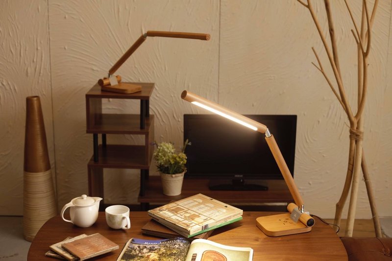 天然竹鋤造型LED蓝牙音乐护眼台灯 - 灯具/灯饰 - 竹 卡其色