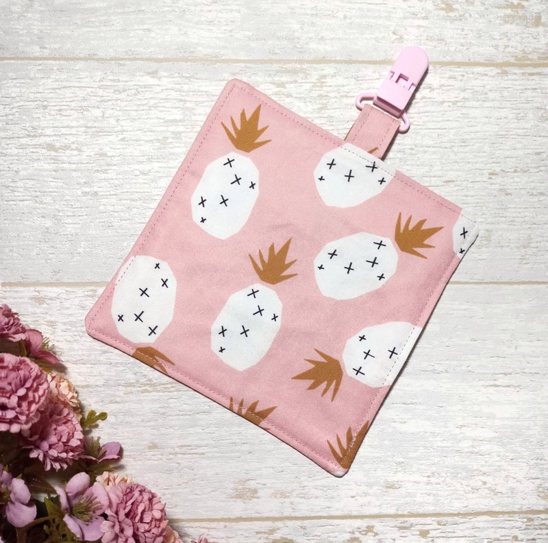 纯棉夹四层纱/儿童手帕/手帕夹/擦手巾/小方巾-夏日旺来 - 手帕/方巾 - 棉．麻 粉红色