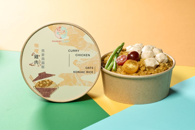 【味道超好 热量超低即食包】咖喱鸡肉燕麦蒟蒻饭 - 面/面线/米粉 - 其他材质 