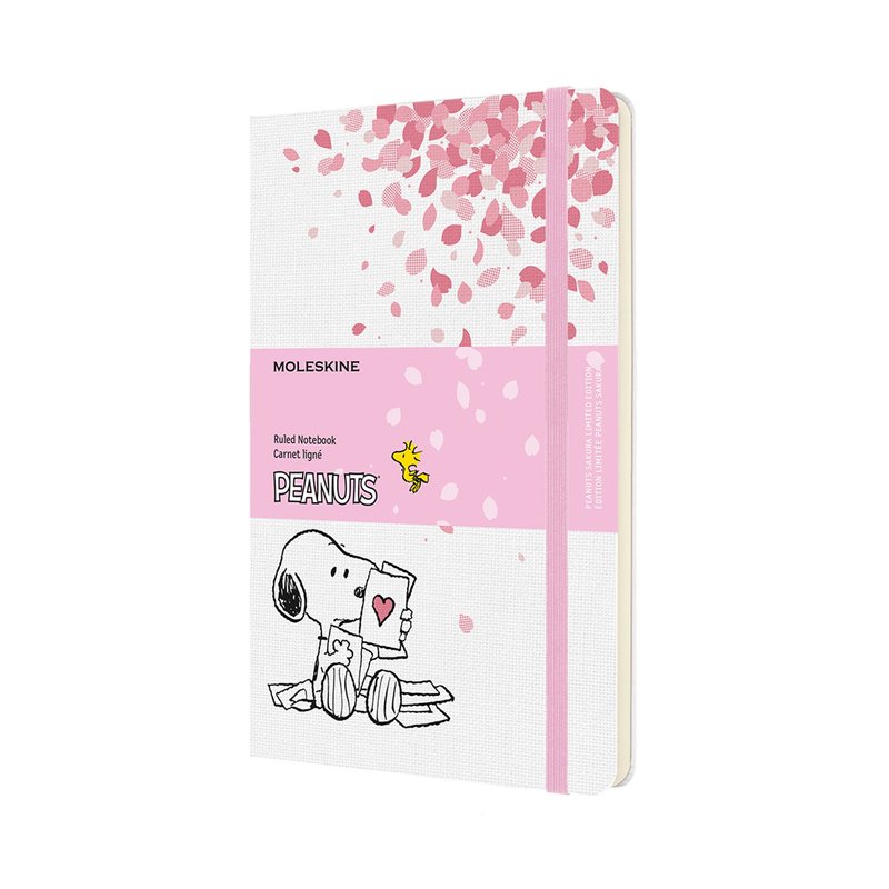 _勿上架_MOLESKINE 史奴比樱花限量笔记本/白色/L型横线 - 笔记本/手帐 - 纸 白色