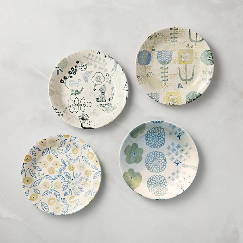 日本美浓烧 - 轻量咖喱盘 - 任选2件组(21.7cm) - 盘子/餐盘/盘架 - 瓷 多色