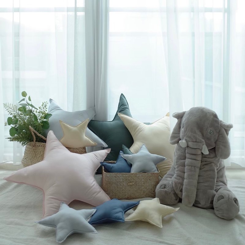 星乐园-星星抱枕、靠垫-100%精梳棉 - 枕头/抱枕 - 棉．麻 