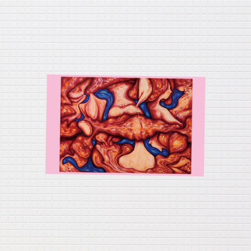 蓝紫色的香水味 / 防水卡贴 / 中贴纸 11 - 贴纸 - 防水材质 红色