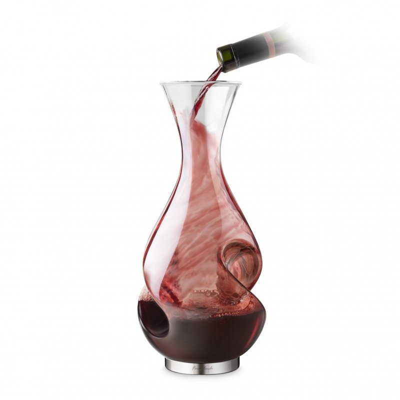 Final Touch 扭纹形玻璃醒酒器 750ml - 酒杯/酒器 - 玻璃 透明
