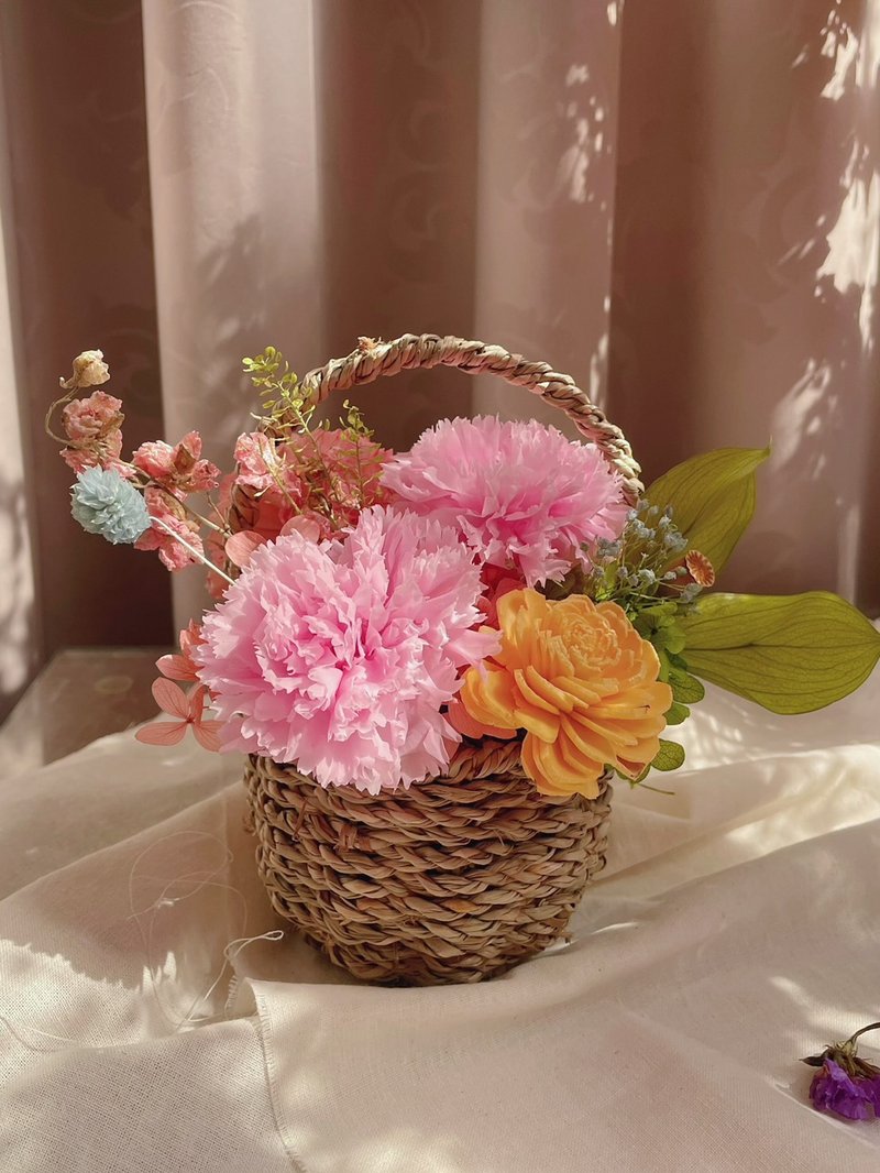 【永生花】 康乃馨永生花篮手作体验 - 植栽 - 植物．花 
