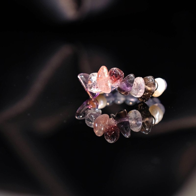 能量晶石戒指Power Stone Ring-Guardian 超级七 堇青石 珍珠 - 戒指 - 水晶 