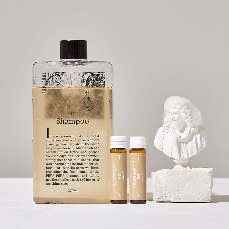 PIBU PIBU 稻草妹救星发浴组 (润泽型/受损或易纠结长发适用) - 洗发用品 - 精油 透明