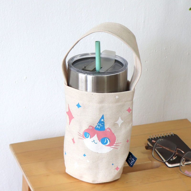 喝拎袋 - party Tisha 金鱼喵 随行杯袋 - 其他 - 棉．麻 白色