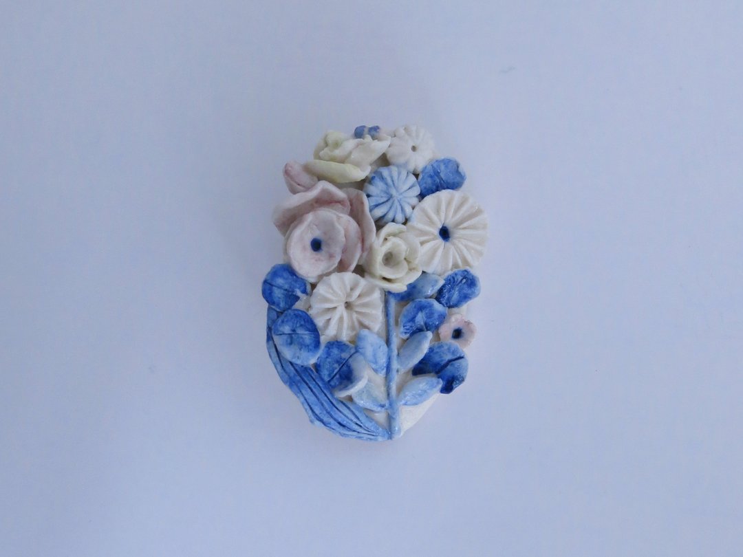 Petit Jardin白瓷胸针 - 胸针 - 瓷 