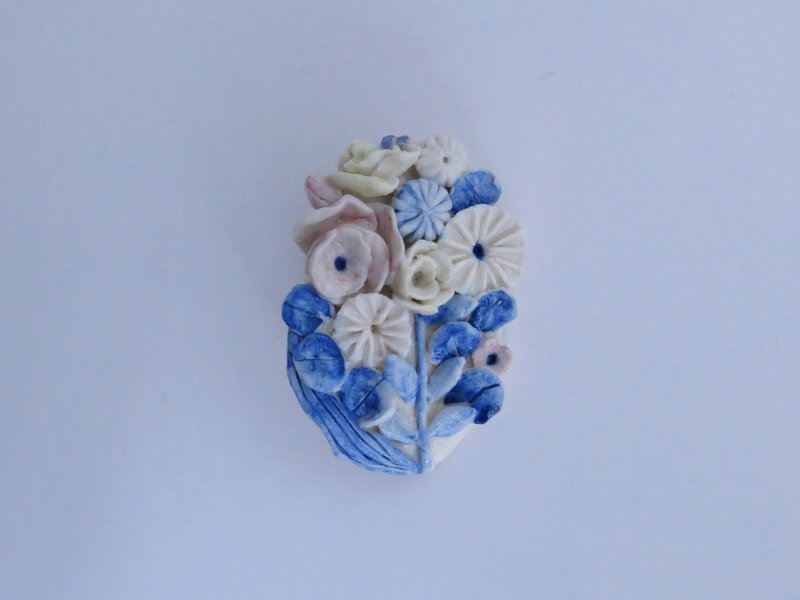 Petit Jardin白瓷胸针 - 胸针 - 瓷 