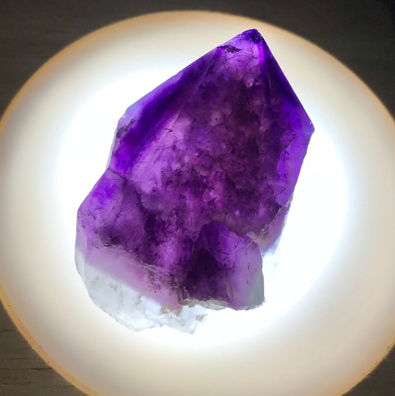 紫水晶权杖 手握 手把玩 印记 紫晶 水晶簇 水晶原矿 摆设 原石 - 摆饰 - 水晶 紫色