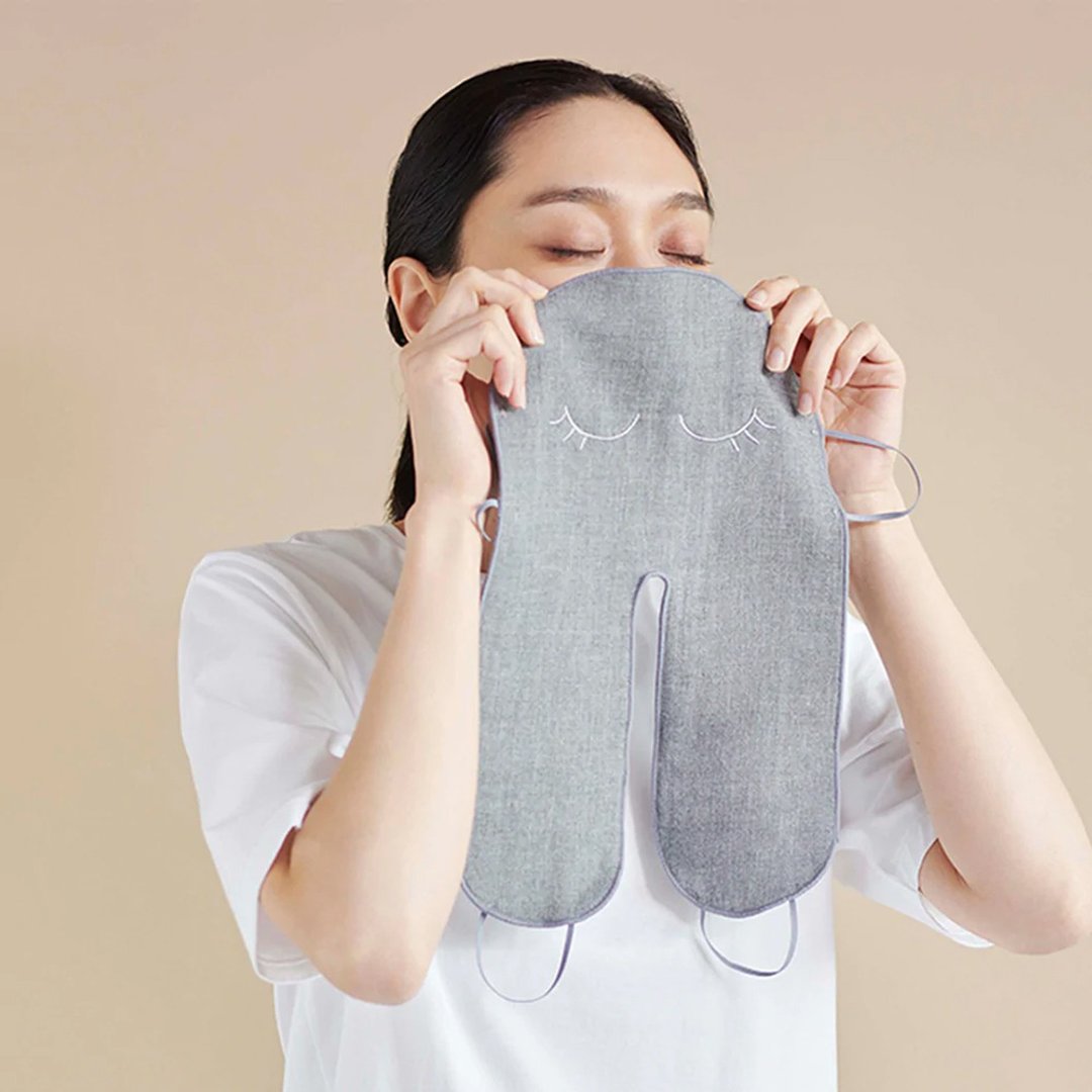 【CUOL系列】备长炭温冷两用敷脸布| 美肌养成| 换季保养 - 毛巾浴巾 - 其他材质 灰色
