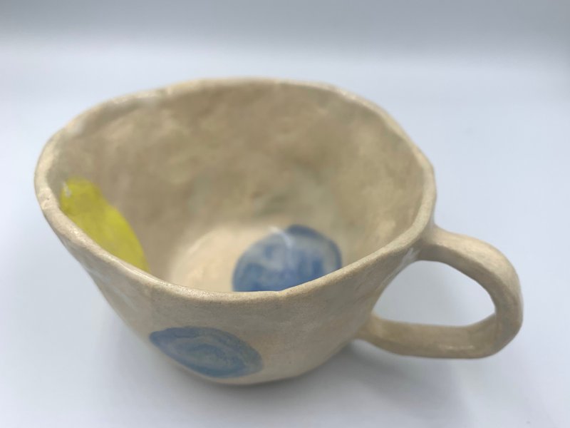 手捏彩绘陶杯 - 咖啡杯/马克杯 - 陶 多色
