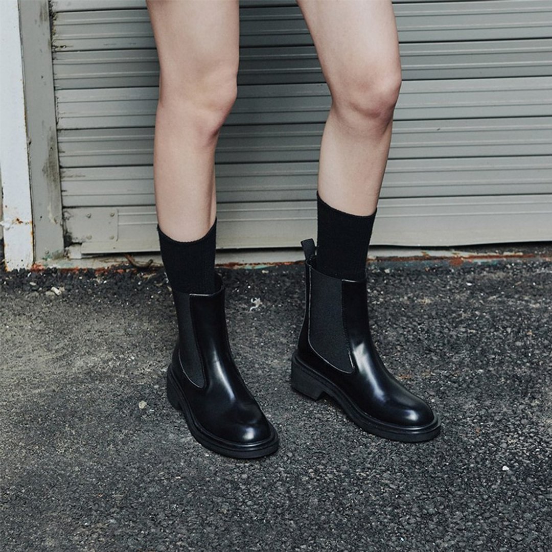 PRE-ORDER韩国 MACMOC Kaia 短靴 BLACK - 女款短靴 - 其他材质 