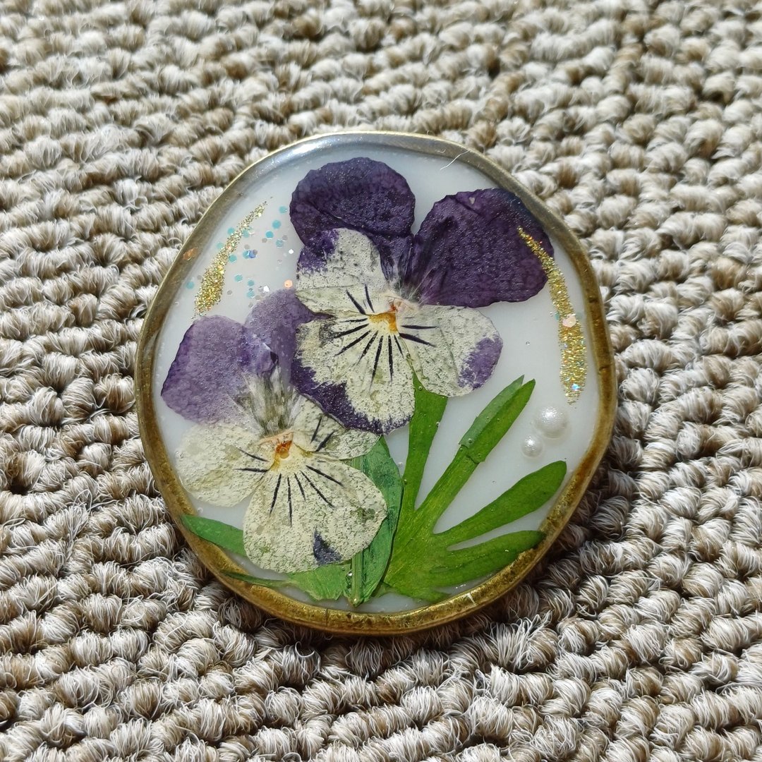花朵胸针 - 胸针 - 植物．花 