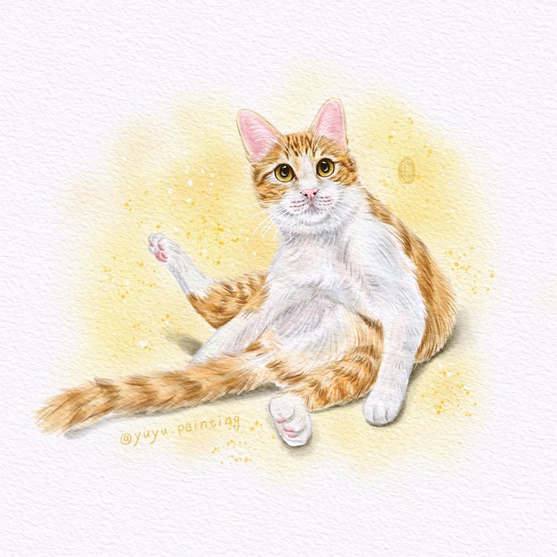 【电子档】Q版宠物似颜绘  定制电绘  手绘宠物画像 - 订制画像 - 其他材质 