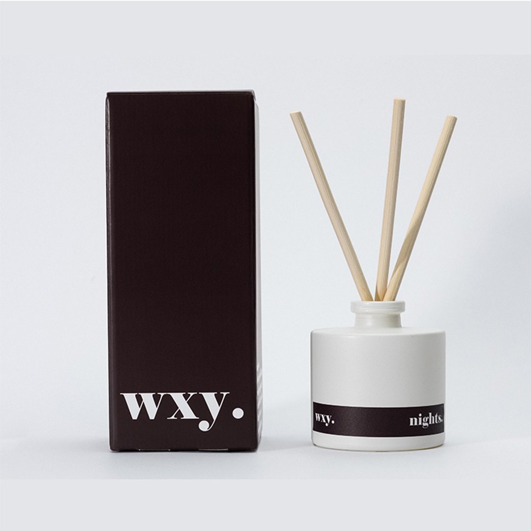 【英国 wxy】经典扩香- nights. 波本酒 & 菸草 /100m - 香薰/精油/线香 - 玻璃 咖啡色